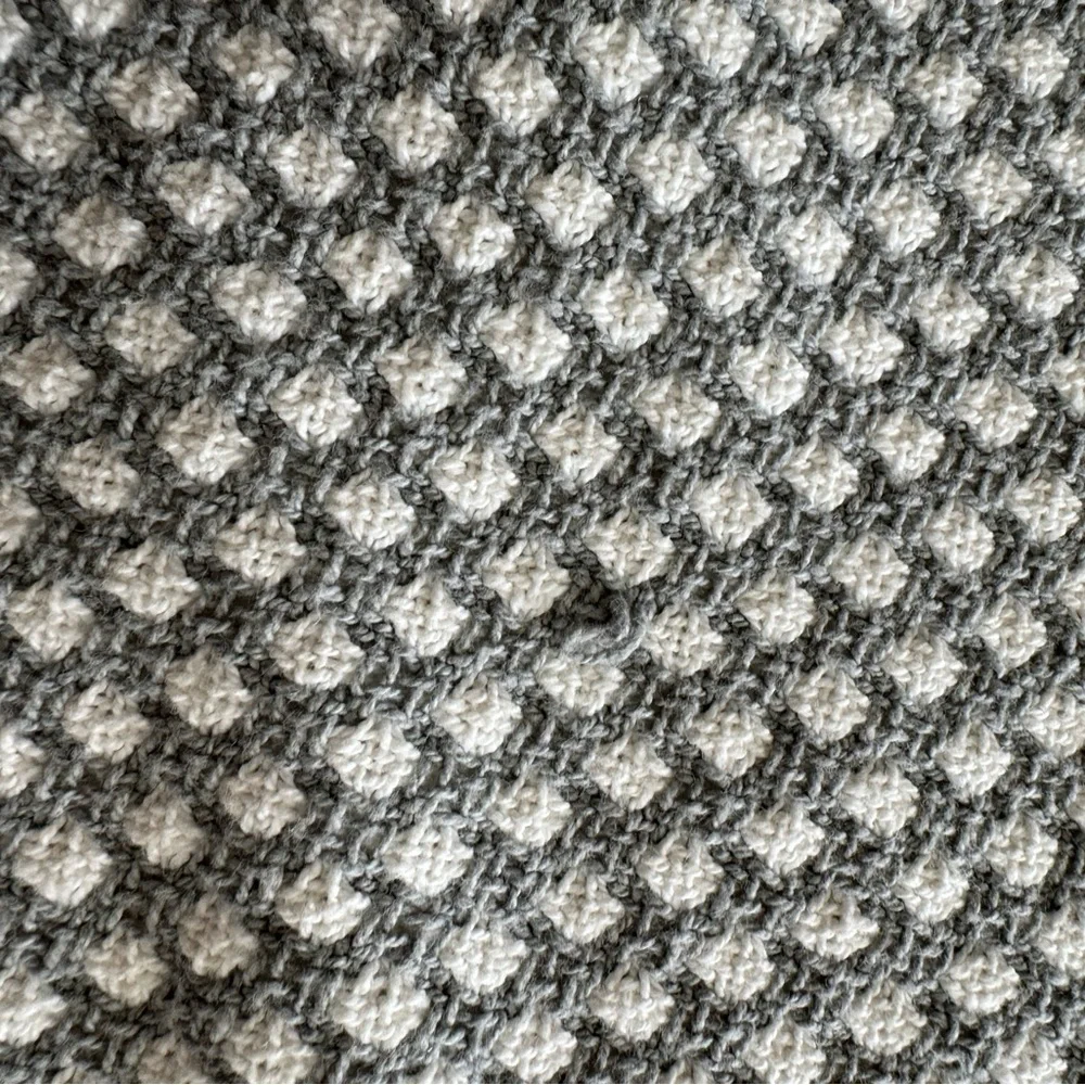 Woven Curtain Panel Gray/ White - Nate Berkus set of 2